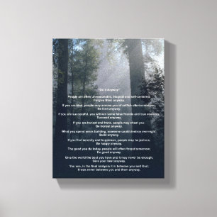 Toile La forêt et le Sun le font de toute façon