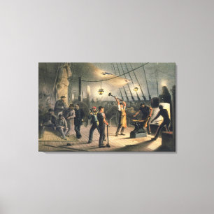 Toile La Forge sur le pont du Grand-Orient, nuit de