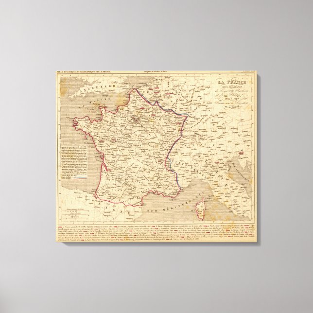 Toile La France 1814 a 1840 (Recto)