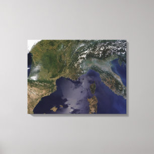 Toile La France du sud et l'Italie du nord