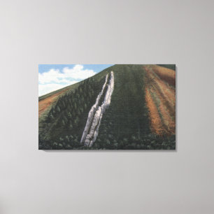 Toile La glissière du diable près de la frontière du