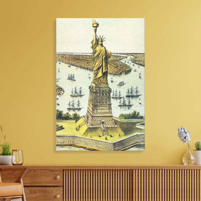Toile La Grande Statue de Bartholdi, Statue de la Libert (Insitu(Salon))