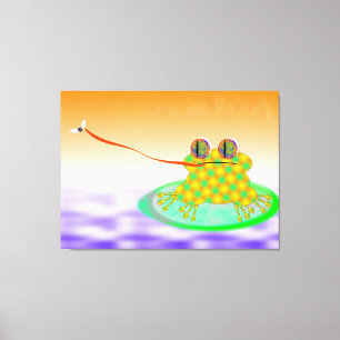 Toile La Grenouille Et La Mouche