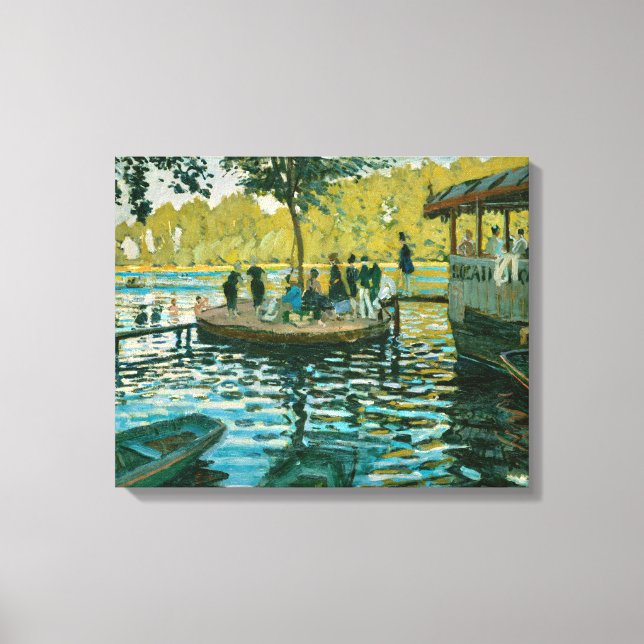 Toile La Grenouillere - Claude Monet - 1869 (Recto)
