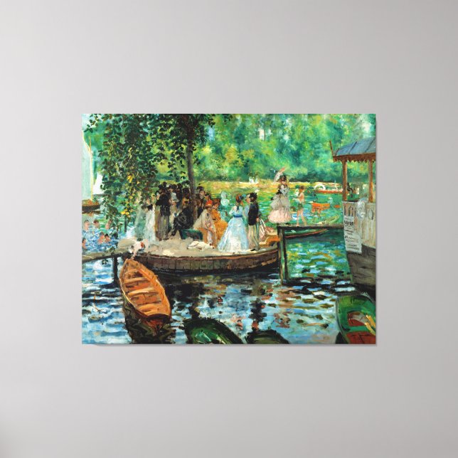 Toile La Grenouillère par Pierre-Auguste Renoir (1869) (Recto)