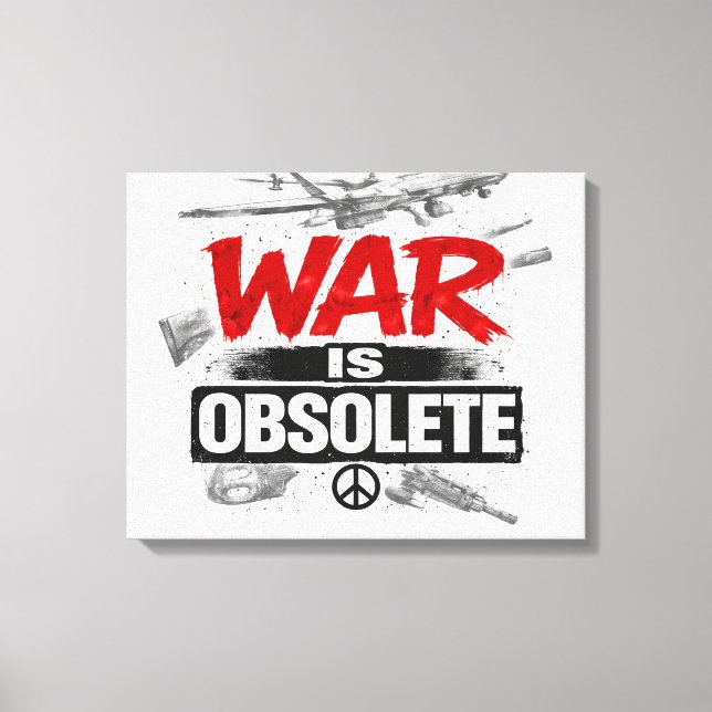 Toile La guerre est obsolète – Conception de protestatio (Recto)