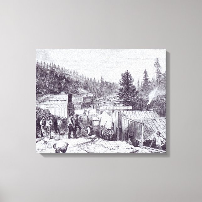 Toile La guerre indienne, Deadwood City (Recto)