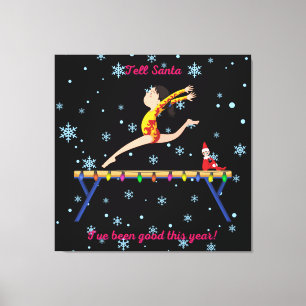 Toile La gymnastique dit à Père Noël que j'ai été bon ce