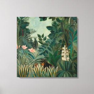 Toile La jungle équatoriale Henri Rousseau
