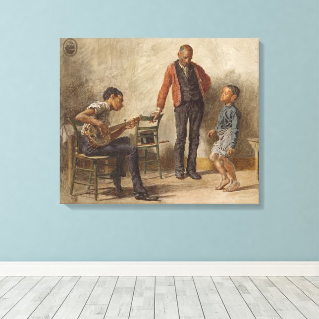 Toile La leçon de danse de Thomas Eakins (Insitu (Plancher de Bois))