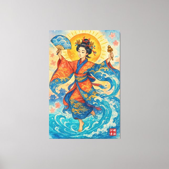 Toile La légende de Kijimuna-hime (Recto)