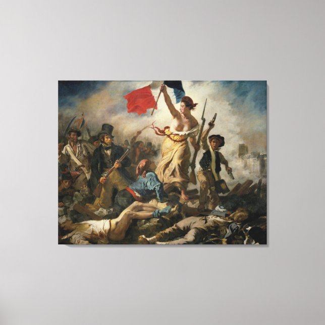 Toile La Liberté guidant le peuple – Eugène Delacroix (Recto)