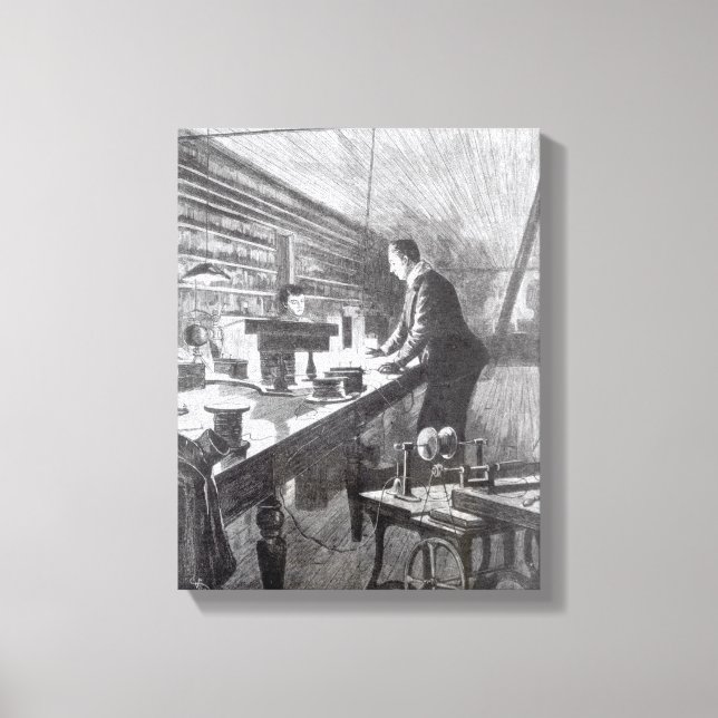 Toile La lumière électrique (Recto)