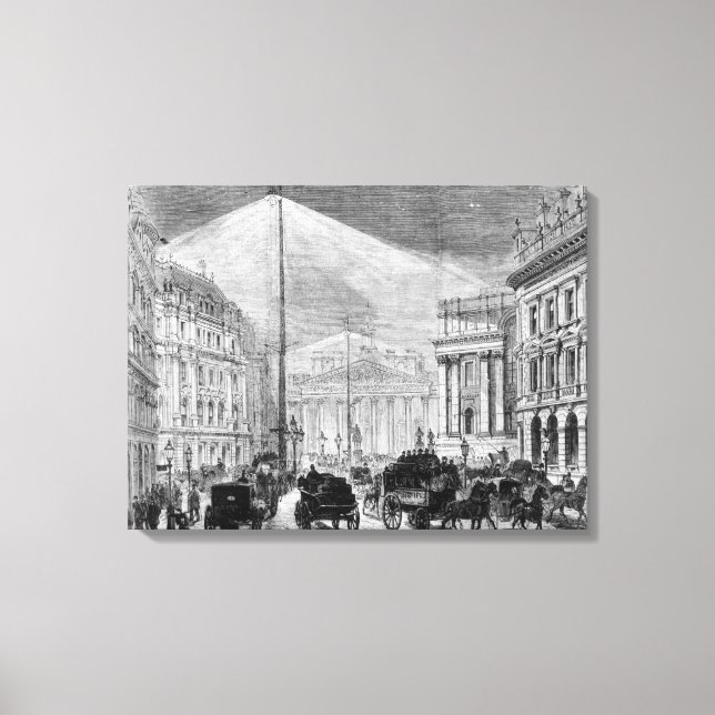 Toile La Lumière électrique à la Maison de Maisons (Recto)