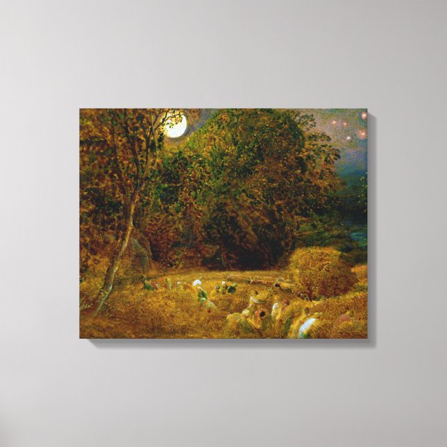 Toile La lune de récolte par Samuel Palmer (1833) (Recto)