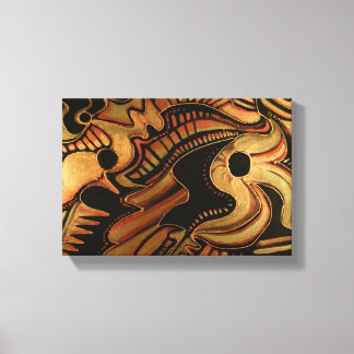 Toile La Lune et les étoiles II