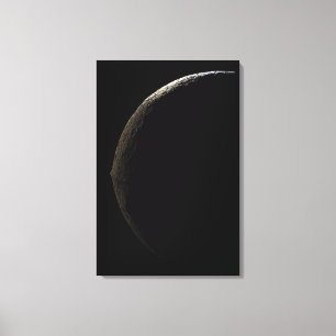 Toile La lune Iapetus de Saturn