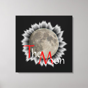 Toile La Lune, la lune, la luna, the moon Leinwand