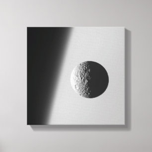 Toile La lune Mimas de Saturn