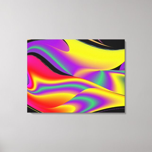 Toile La magie des couleurs Abstrait Rainbowart 3D (Recto)