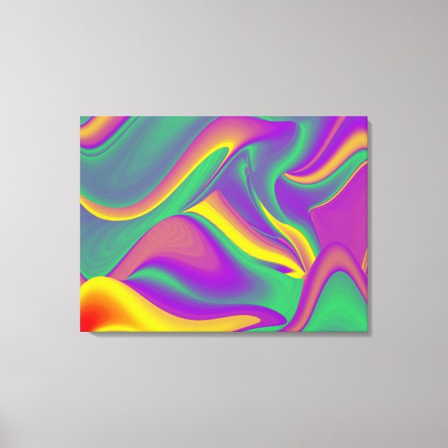 Toile La magie des couleurs Abstrait Rainbowart 3D (Recto)