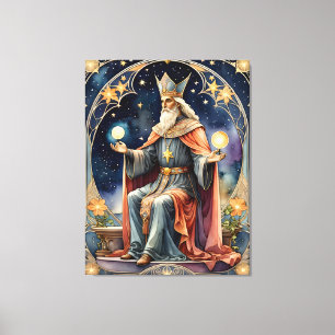 Toile la magie du tarot hierophant