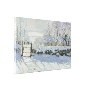 Toile La Magpie de Claude Monet