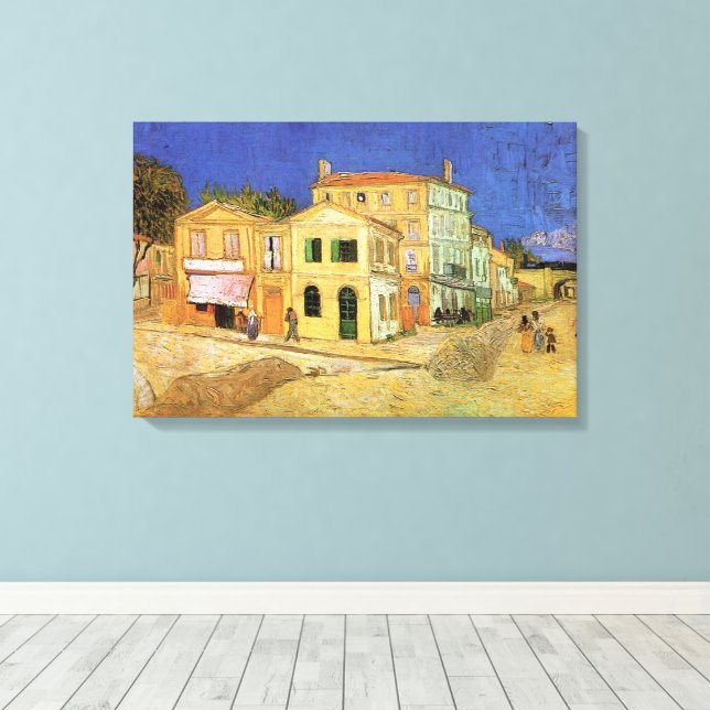 Toile La maison de Vincent à Arles par Vincent van Gogh (Insitu (Plancher de Bois))