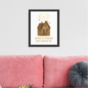 Toile La maison est là où se trouve la hantise Halloween
