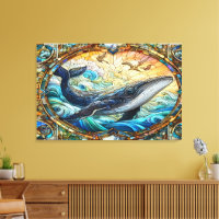 La Majestueuse Mosaïque Marine Une Baleine De Verr