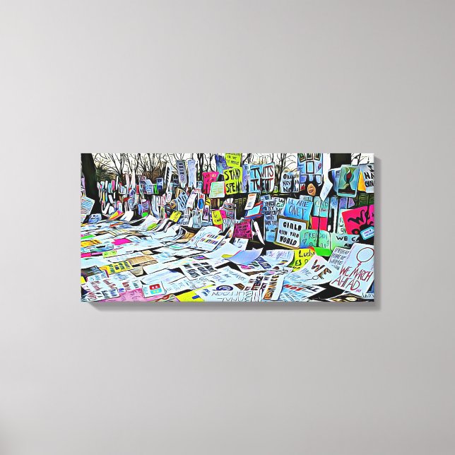 Toile La Marche des Femmes Les plus beaux panneaux Peint (Recto)