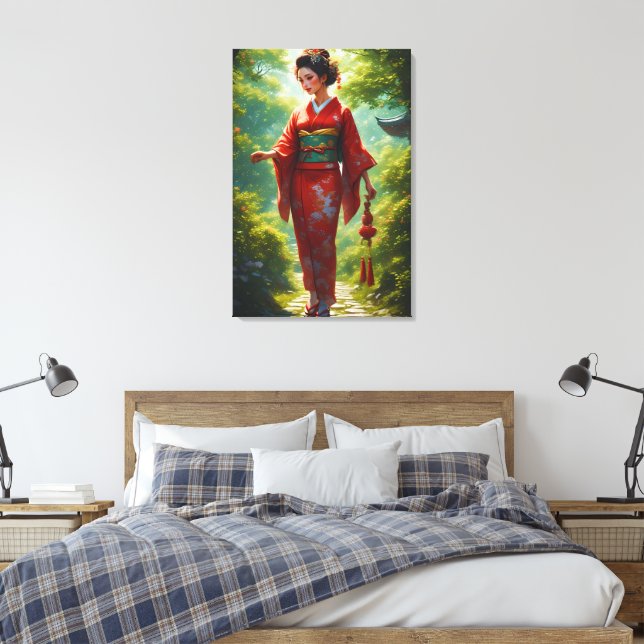 Toile La Marche du Kimono (Insitu(Chambre))