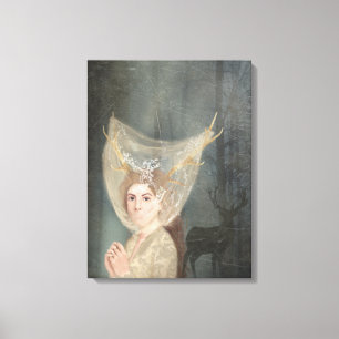 Toile La Mariée, gothique, romance sombre, art