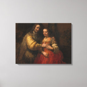 Toile La mariée juive (par Rembrandt)