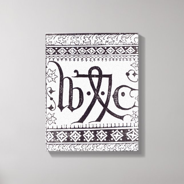 Toile La marque d'impression de William Caxton (Recto)