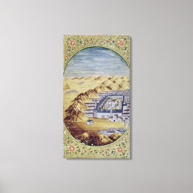 Toile La Mecque entourée par les montagnes d'Arafa (Recto)