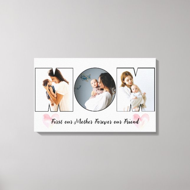 Toile la meilleure maman du monde jamais meilleure mère (Recto)