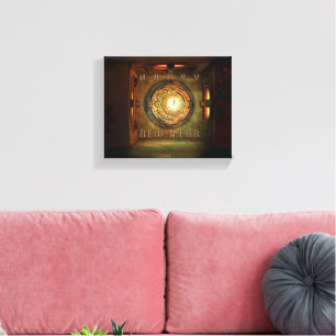Toile La méta ronde du Nouvel An sur le thème steampunk