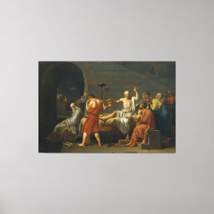Toile La mort de Socrate par Jacques-Louis David 1787