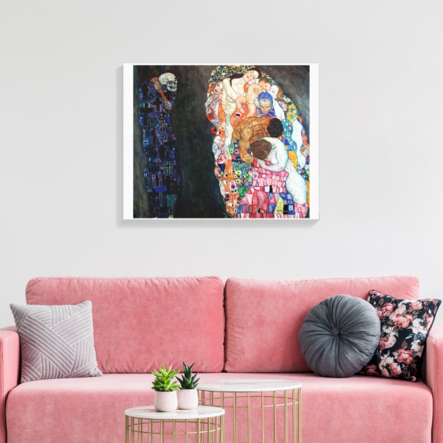 Toile La mort et la vie | Gustav Klimt | (Insitu(Salon))