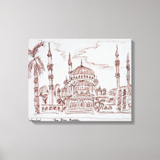 Toile La Mosquée Bleue | Istanbul, Turquie (Recto)