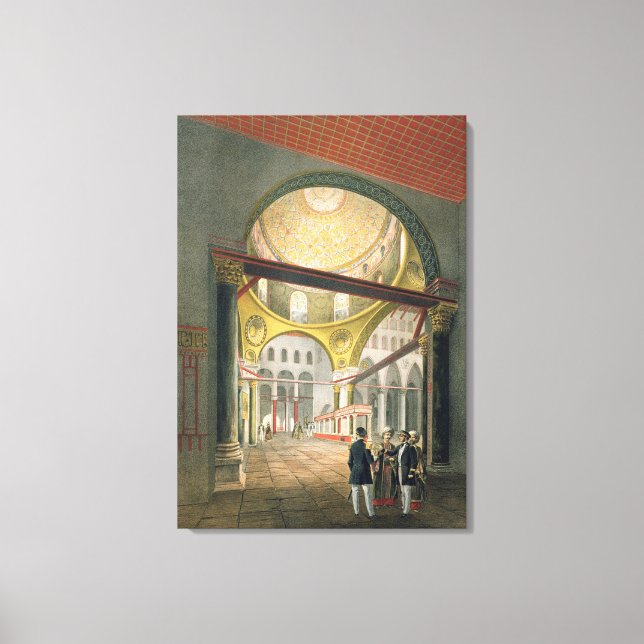 Toile La mosquée El Aksa, des "Souvenirs de Jérusalem", (Recto)