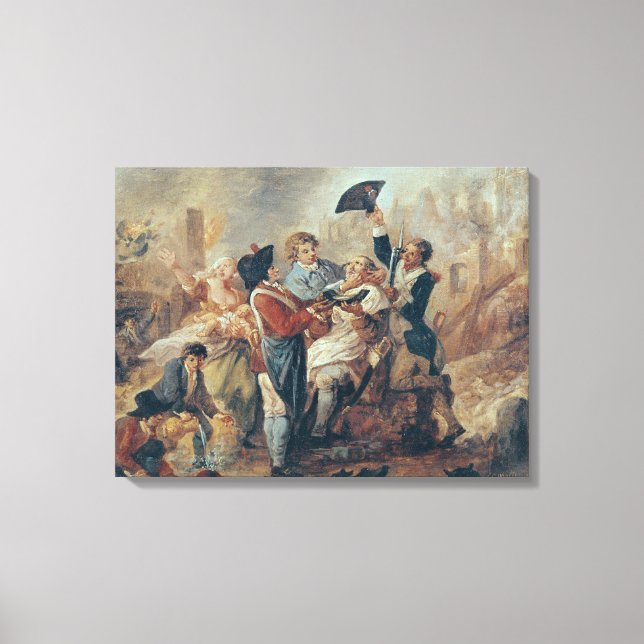 Toile La Mug de rasage de Lille, 1793 (Recto)