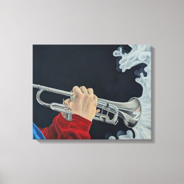 Toile La musique défie les ténèbres (Recto)