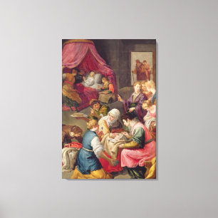 Toile La naissance de la Vierge, 1640 (huile sur la