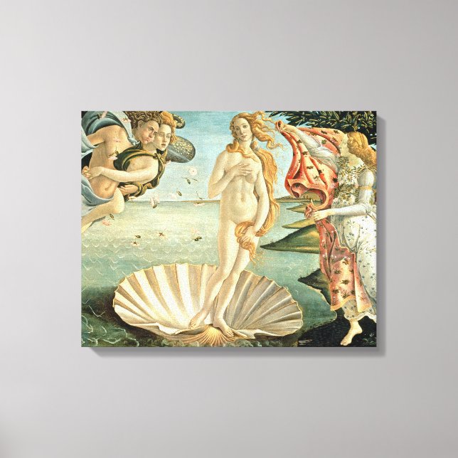 Toile La naissance de Vénus, c.1485 (température sur toi (Recto)