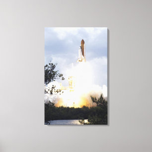 Toile La navette spatiale l'Atlantide enlève 7
