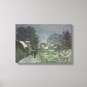 Toile La neige à Argenteuil par Claude Monet
