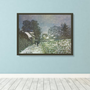 Toile La neige à Argenteuil par Claude Monet