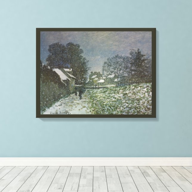 Toile La neige à Argenteuil par Claude Monet (Insitu (Plancher de Bois))